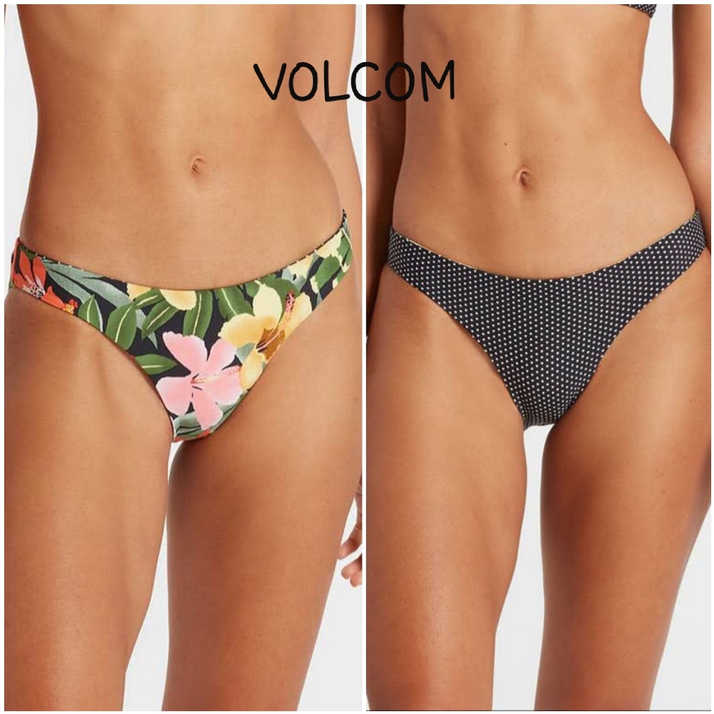 Volcom Dot The Island Hipster Reversible Bikini Bottom